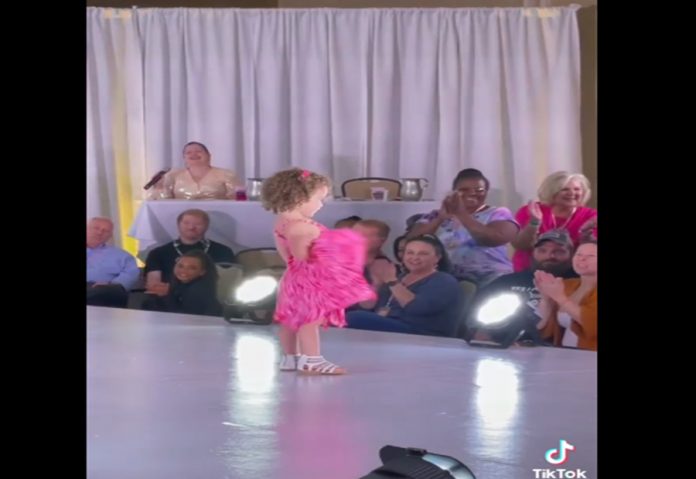 This little girl walking the ramp nailed it like a boss! The video goes viral on social media
