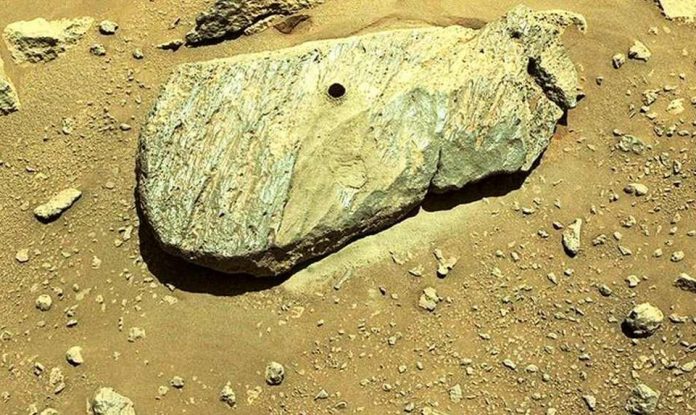NASA Perseverance Rover collects the first-ever rock sample from Mars
