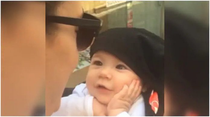 The cute video of the baby listening to mother's song will surely melt your heart