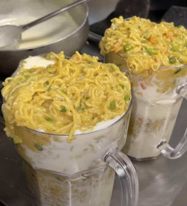 This recipe of Maggi milkshake has netizens shocked.