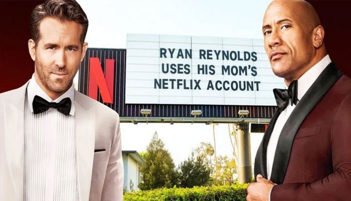 The Rock takes a fun dig at Ryan Reynolds for using his mom's Netflix account!