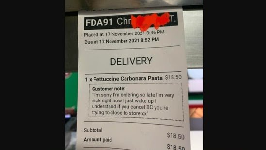 Read how restaurant responded to the last minute order!