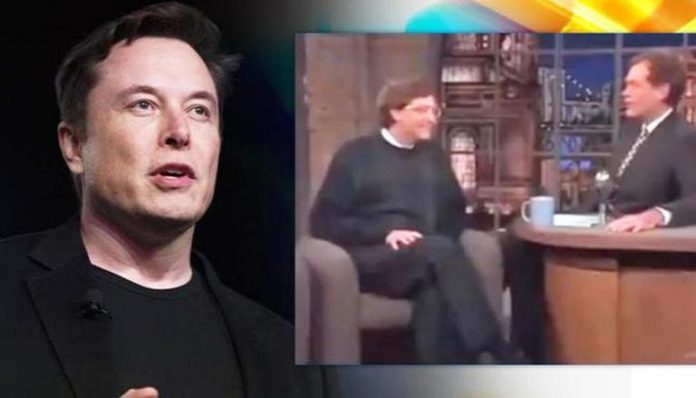 Elon musk shares a throwback video of Bill Gates on David Letterman's show!