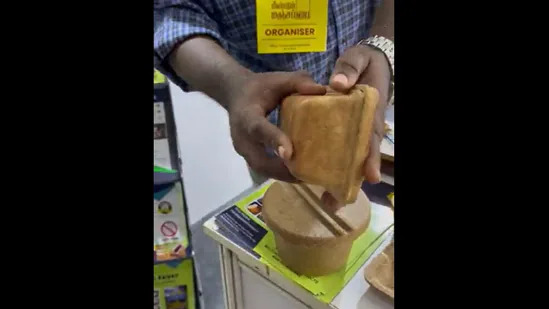 Video of Rice Bran-made food containers is getting viral! Shashi Tharoor retweets!