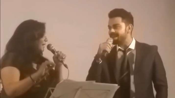 Virat Kohli sings in an ancient video shared by Unforgiving Goenka. If you don't mind rate his capacities.