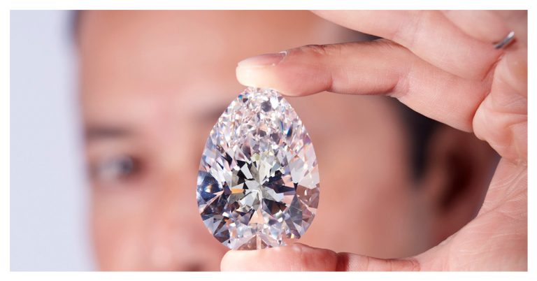 The largest white diamond in entire history is for auction!